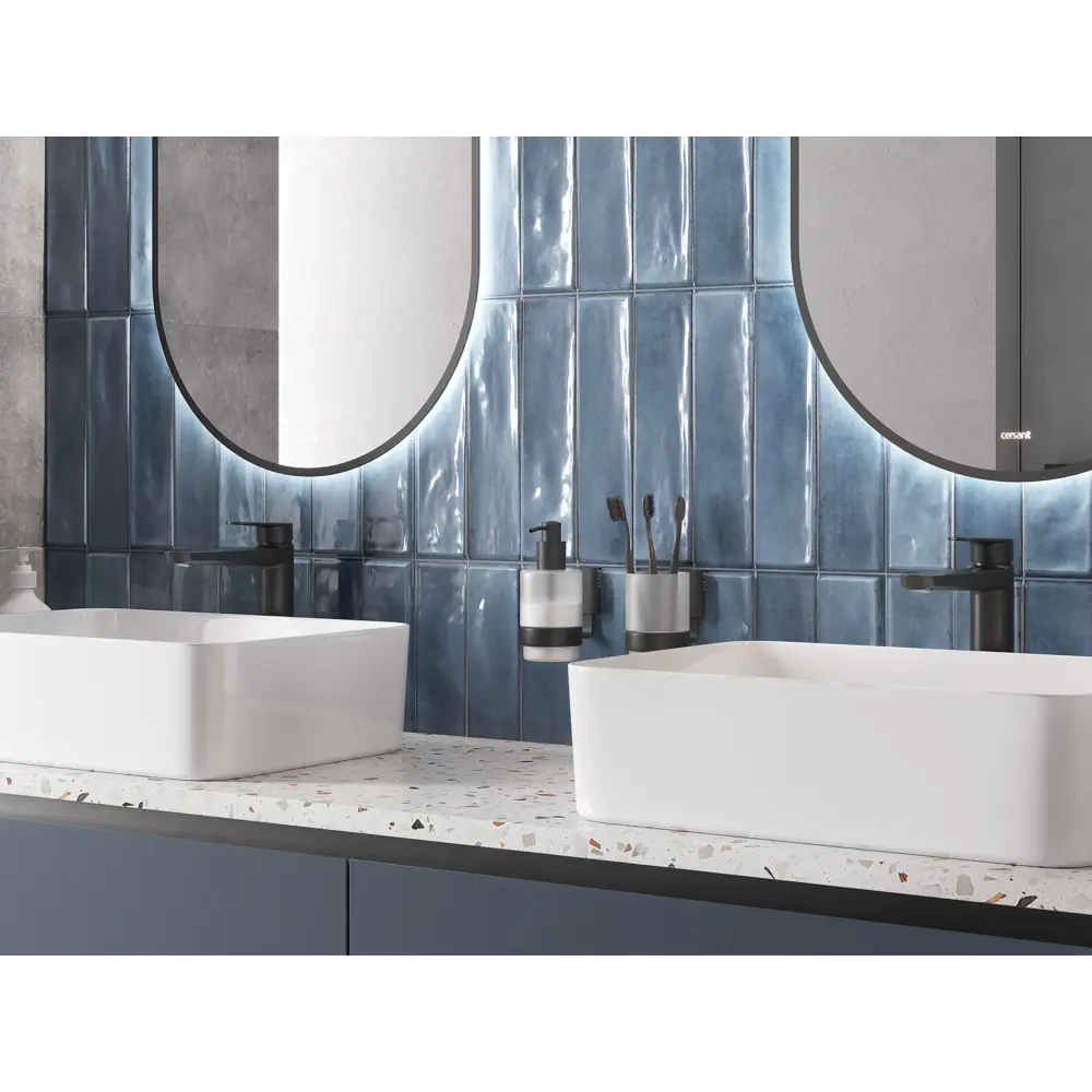 Настенная плитка KREAFORTA Cascada 29.8x59.8 1.425м цвет синий 89440747 STLM-2059310 - Вид №4
