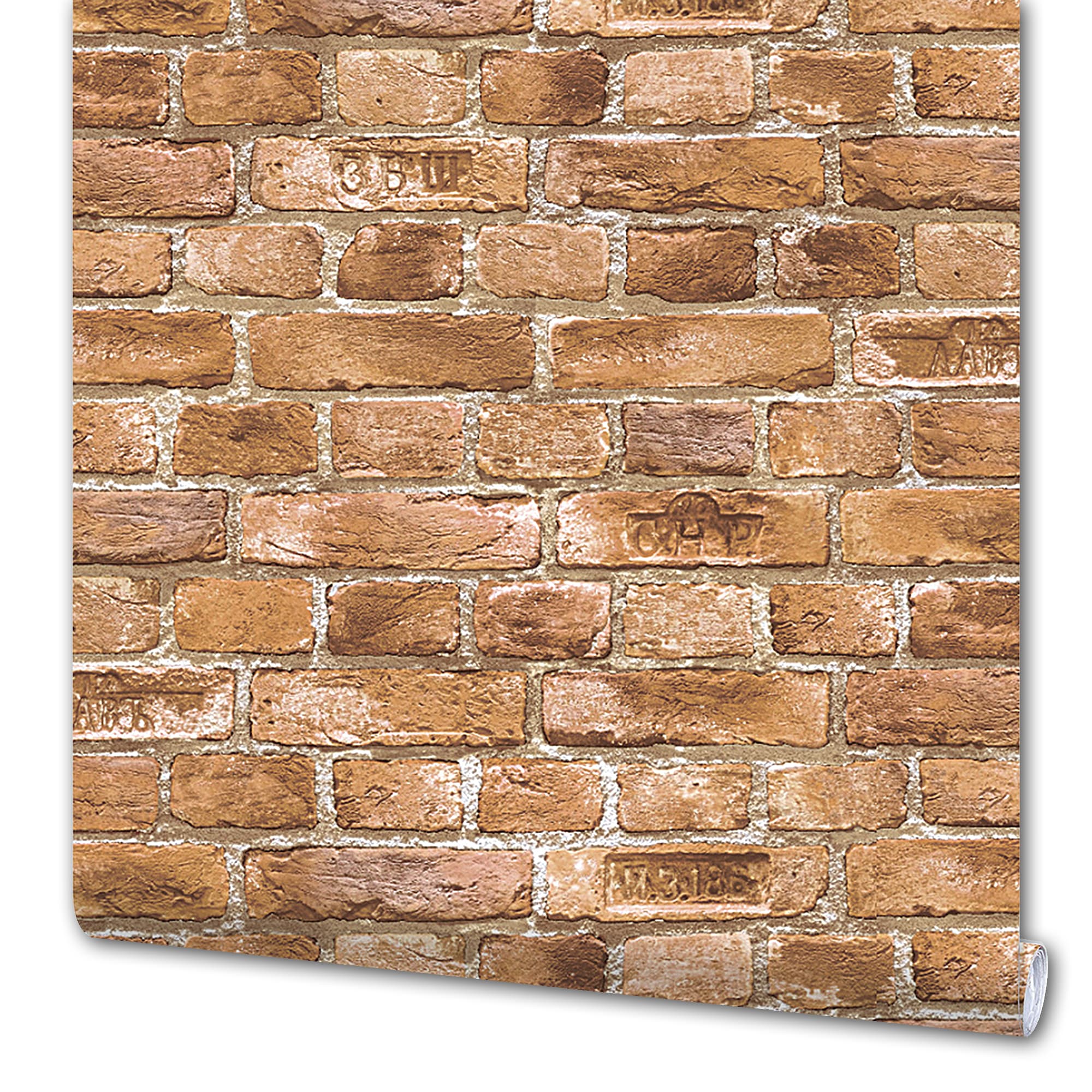 82050277 Обои флизелиновые Бристоль коричневые 0.53 м 317 14 Кирпичи Santreyd 