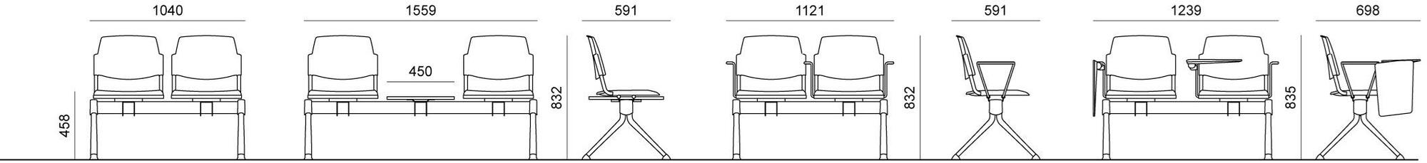 Diemmebi Сиденье на балке перекрытия из полипропилена Volée sun-id-1465776 - Вид №2