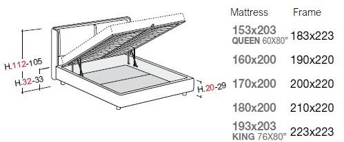 Bolzan Letti Мягкая контейнерная кровать Kate sun-id-1368934 - Вид №4