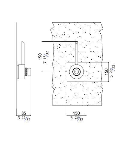 Смеситель для душа с ручным душем MGS ARCH-00082619 - Вид №3