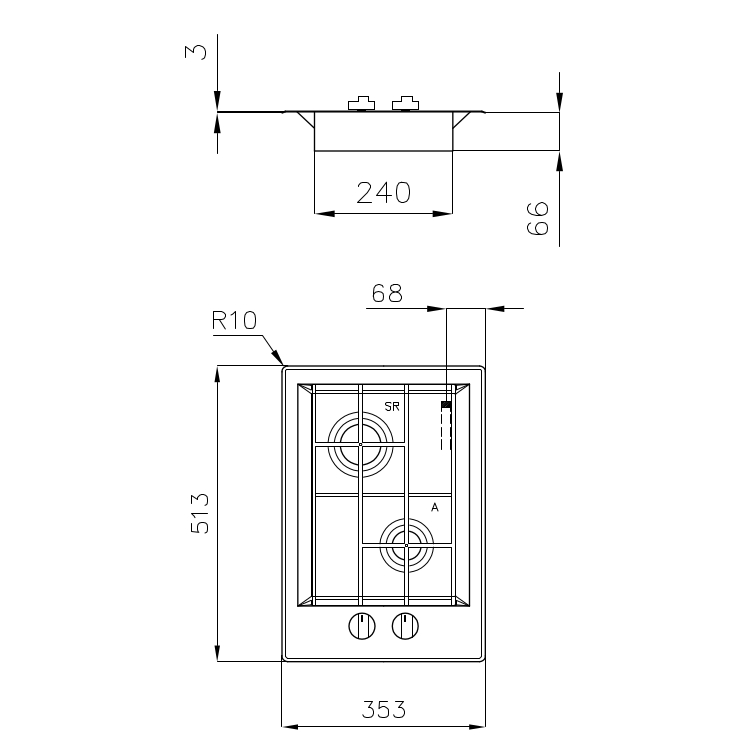 7209032 Варочная панель FL 7209032 Fosterspa  - Вид №1