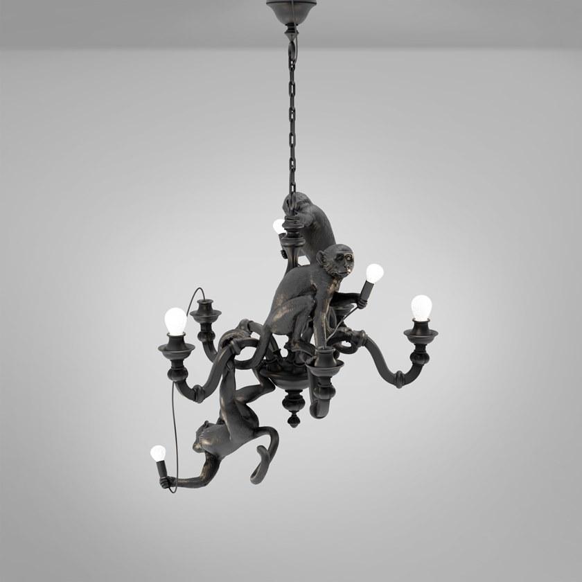 Seletti Светодиодная люстра из пластмассы The monkey lamp sun-id-1501264 - Вид №6