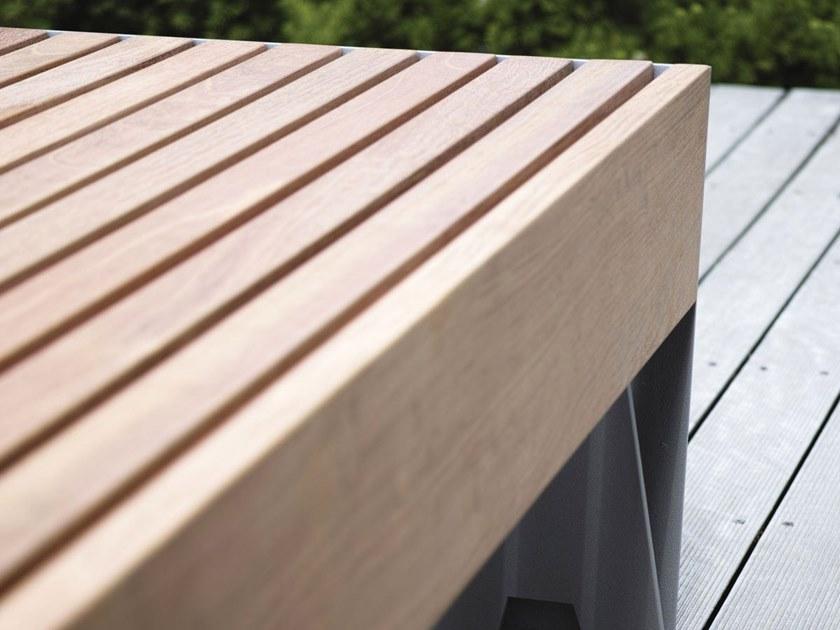 mmcité1 Скамейка из стали и дерева Blocq sun-id-1489594 - Вид №5