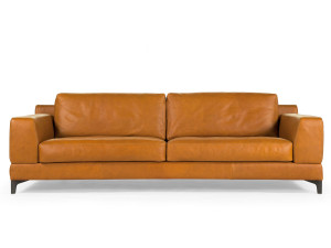 3-местный кожаный диван