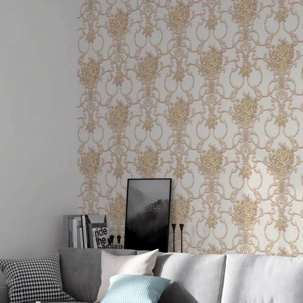 Обои флизелиновые Палитра Mirabell светло-бежевые 1.06 м PL71408-12 82555271 STLM-2103263 - Вид №3