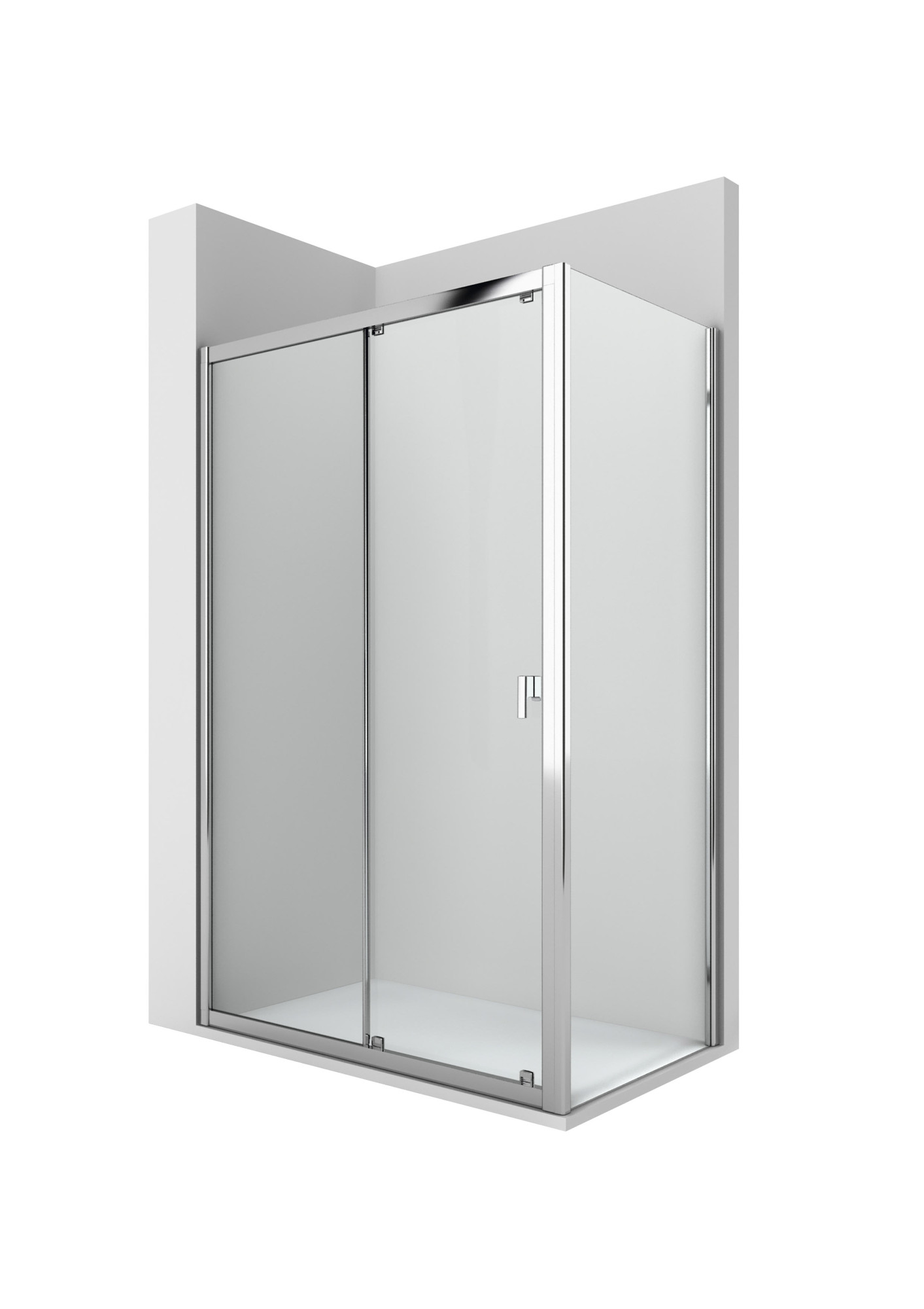 AM235.........+AM238......... L2-E + LF - Душевая панель с 1 раздвижной панелью + 1 фиксированная + 1 фиксированная сторона ROCA Easy