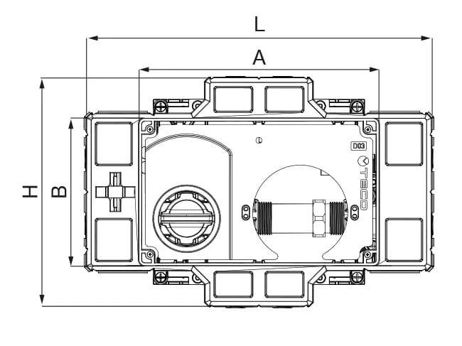 Утопленный бухгалтерский комплект с соединительным соединением TECO K4 ARCH-00075606 - Вид №2