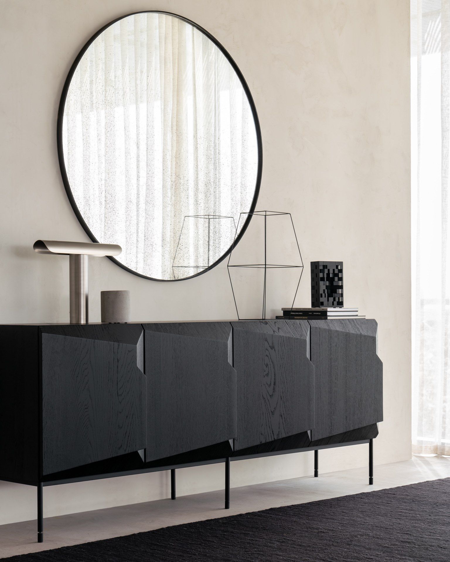 Настенное зеркало с круглой рамой Ethnicraft Aged Mirrors ARCH-00137711 - Вид №8