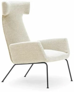 PIANCA Кресло с подголовником с тканевой обивкой и подлокотниками