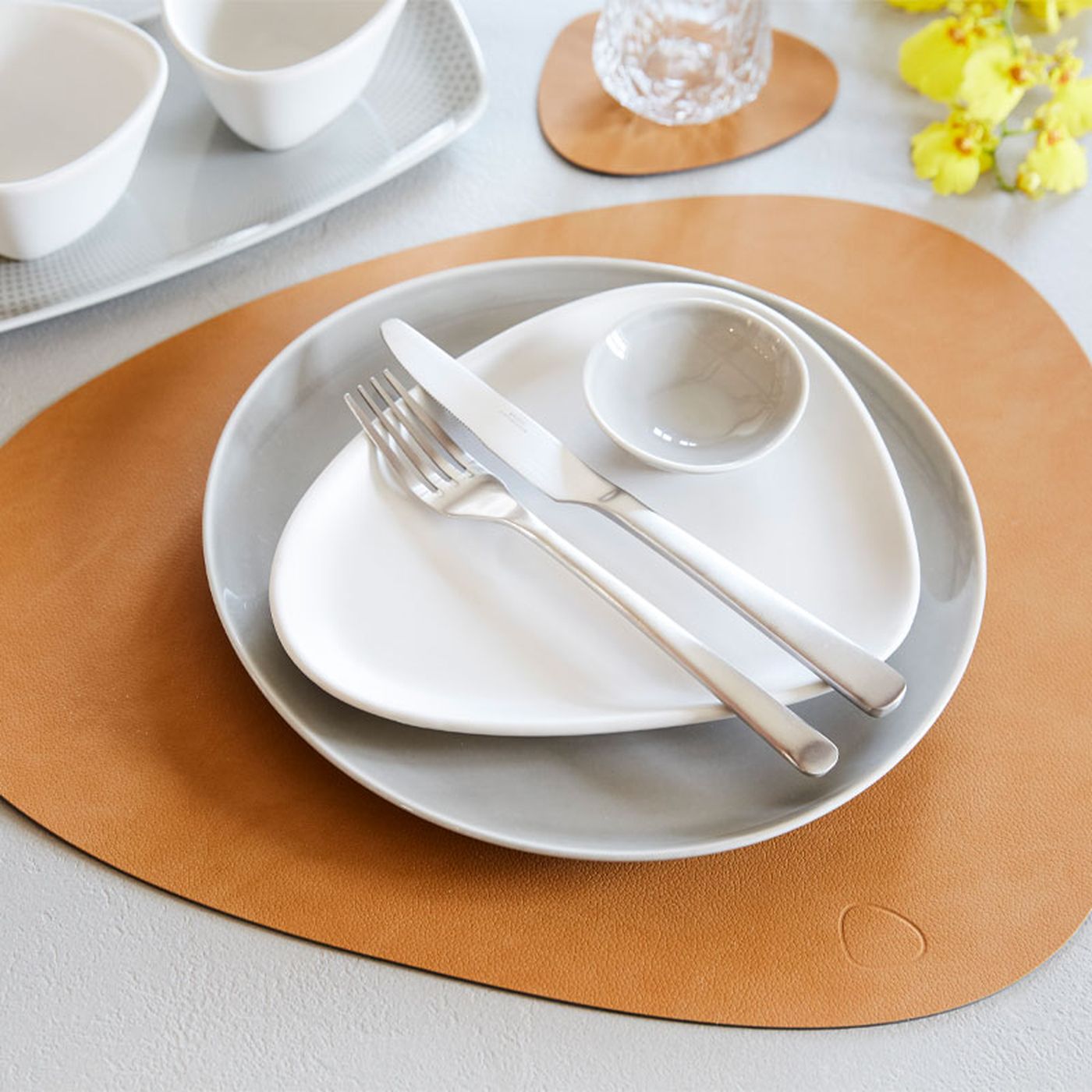 989982 NUPO burned curry подстановочная салфетка фигурная 37x44 см, толщина 1,6 мм;LIND DNA  - Вид №1