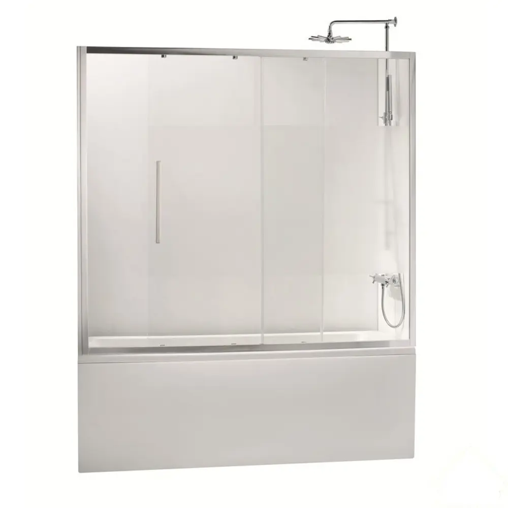 Ширма для ванны фронтальная Sensea Purity, 150х150 см, цвет хром Без серии STLM-2144250