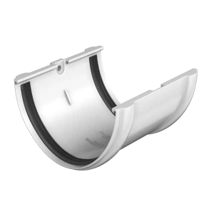 Соединитель желоба с уплотнителем цвет белый