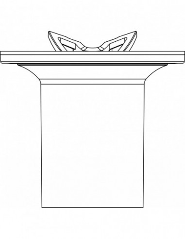 062300 001 05  Трубка водоотводящего желоба, Д. 90 мм, пластик Valentin Белый  - Вид №2