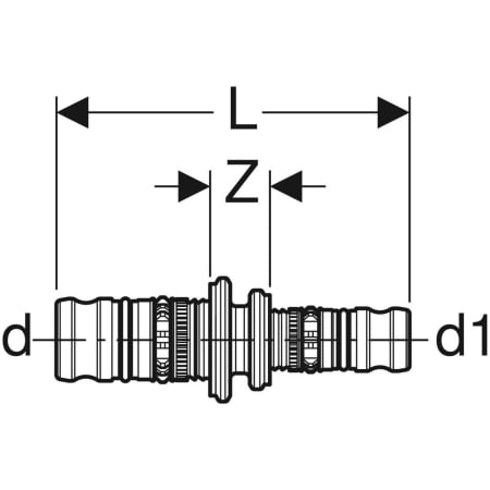 612.650.00.5 Переход Geberit Mepla Geberit  - Вид №2