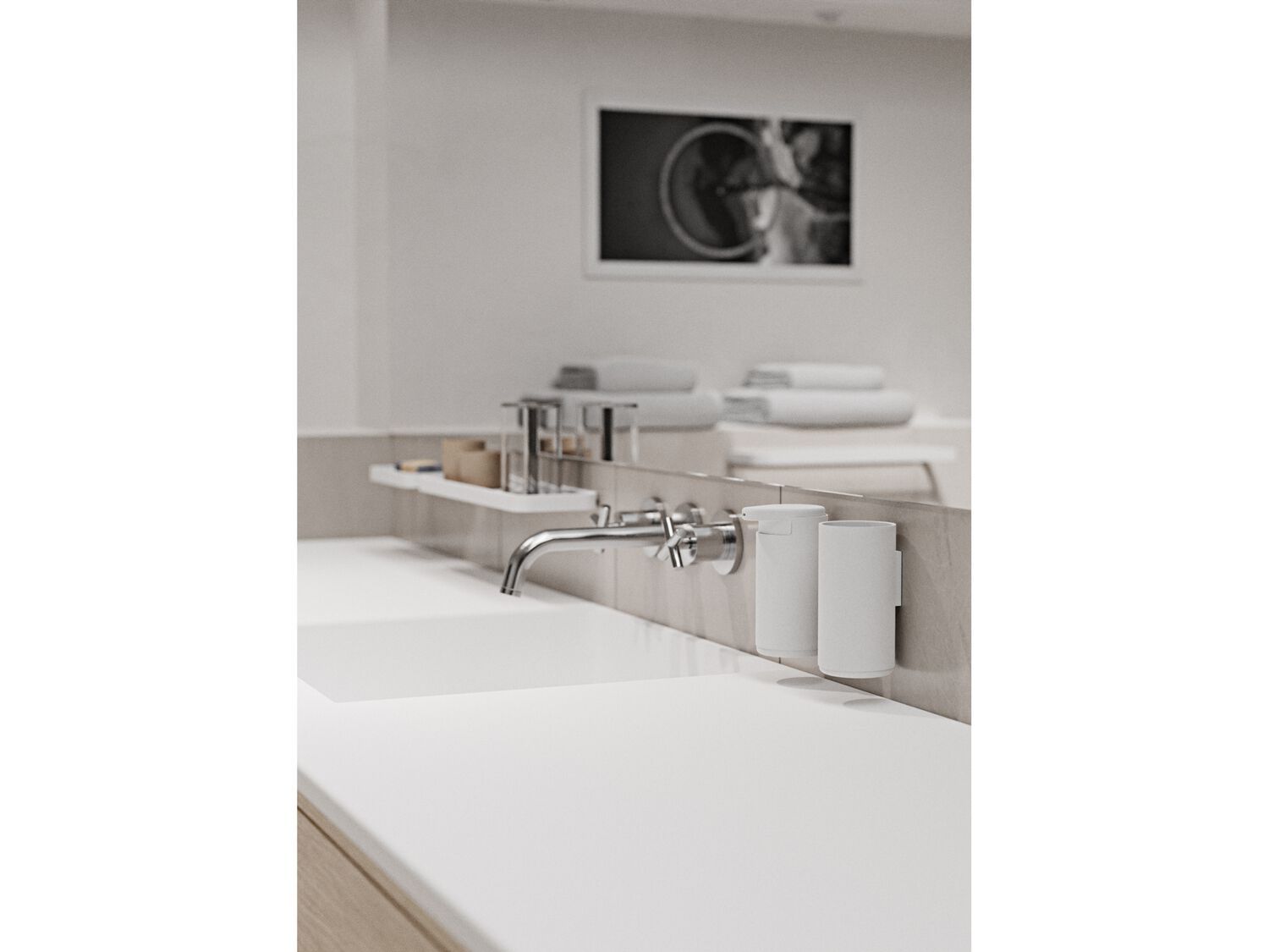 Алюминиевый настенный дозатор мыла ZONE DENMARK Rim ARCH-00070626 - Вид №4