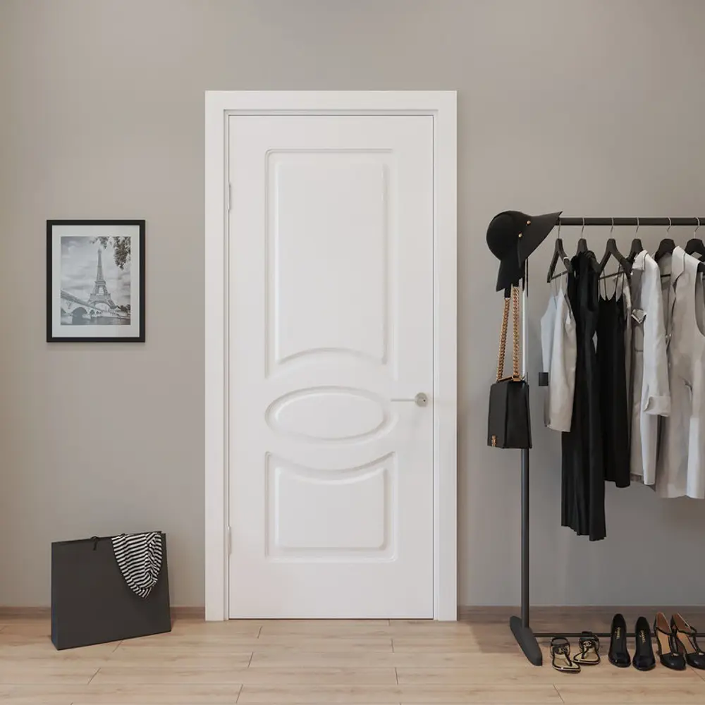 Дверь межкомнатная глухая Дэлия 90x200 см цвет белый 81946941 STLM-2176247 VERDA  - Вид №4