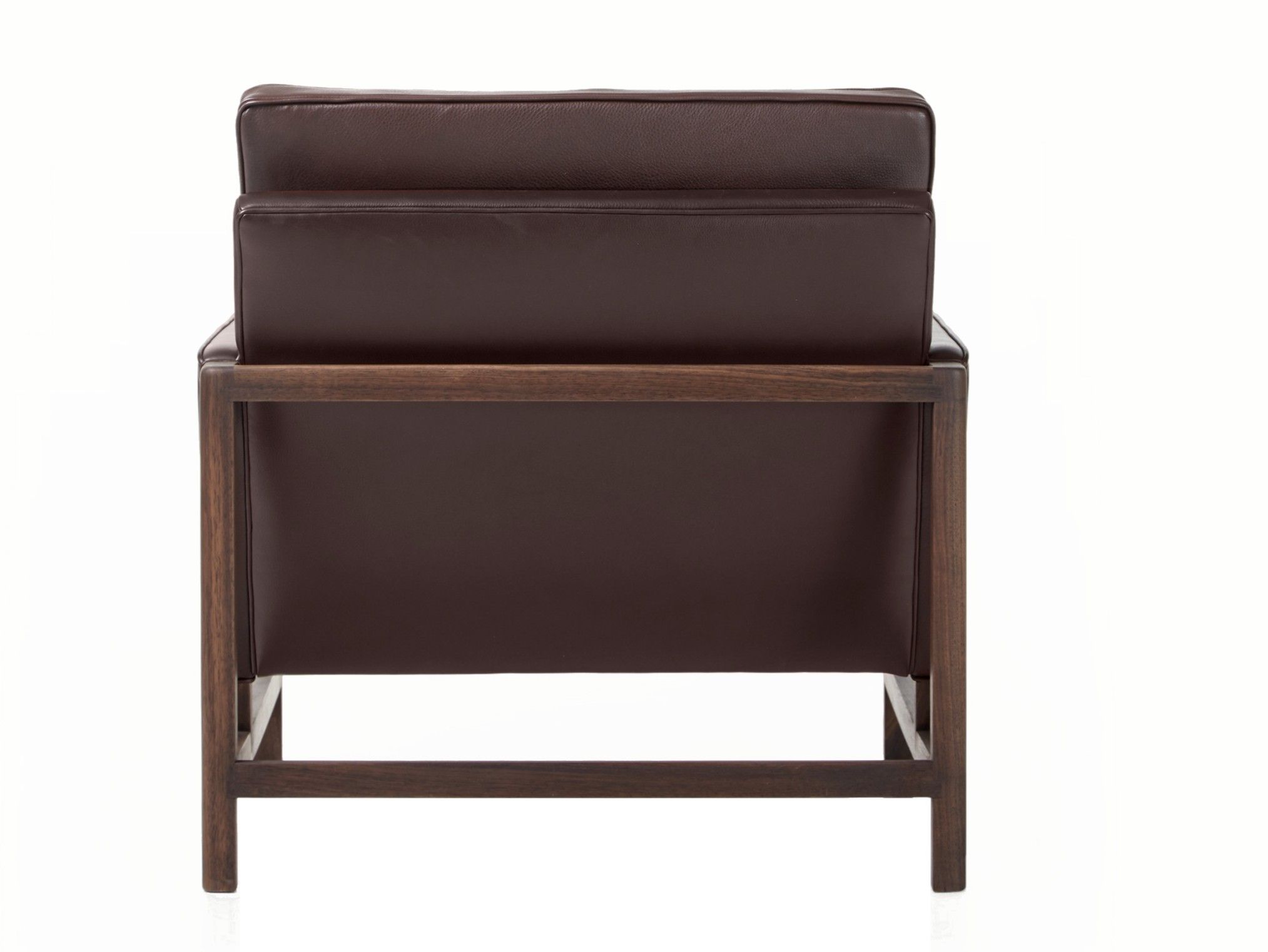 Кожаное кресло с подлокотниками BassamFellows Гостиная с деревянным каркасом ARCH-00102588 - Вид №9