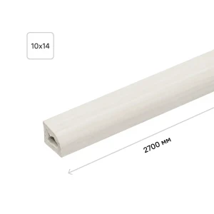 Штапик 10x14x2700 мм ПВХ вспененный цвет белое дерево 18133389 STLM-2127438