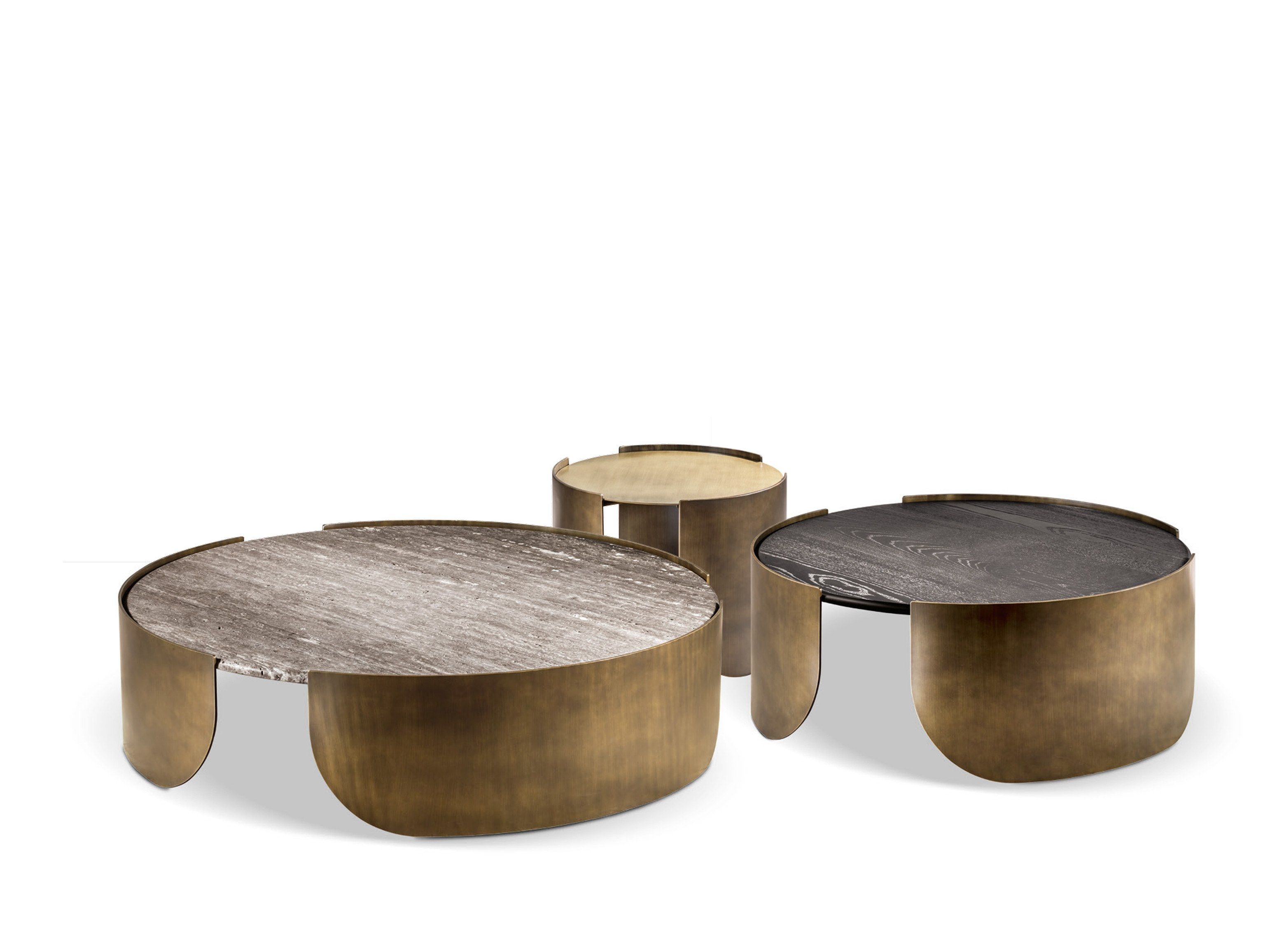 Круглый металлический журнальный столик Cantori Atenae ARCH-00063333 - Вид №1