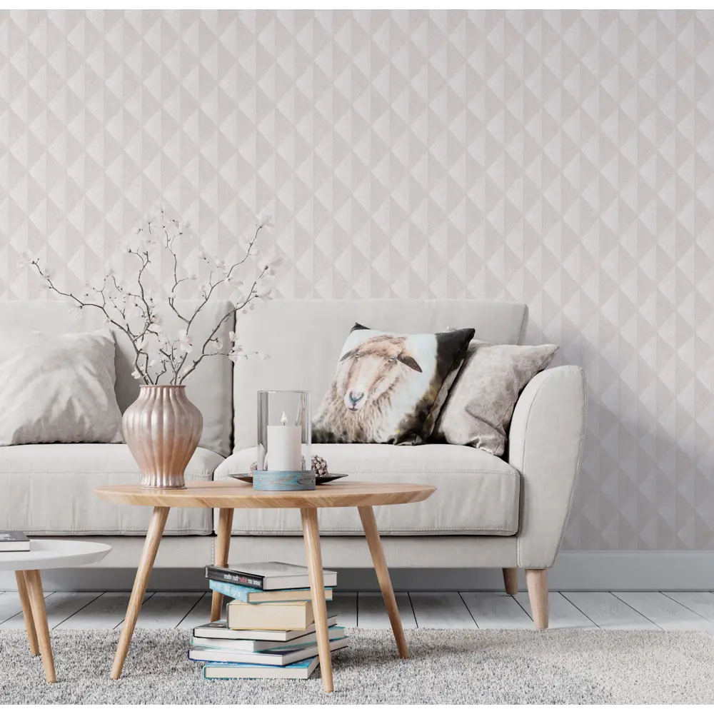 Обои флизелиновые Asc Wallpaper Trio светло-бежевые 1.06 м 204262 STLM-2087337 - Вид №4