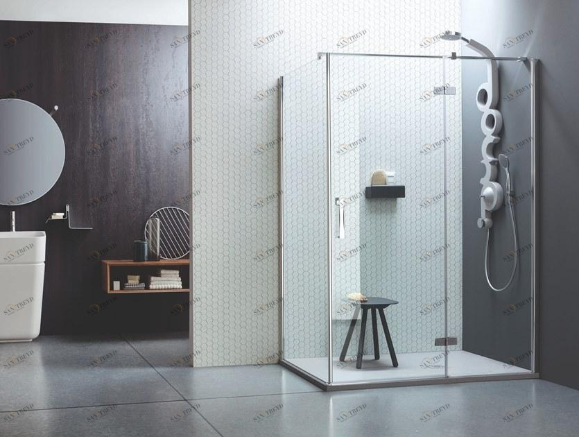 ARBLU Душевой уголок угловой с распашной дверцей Sei sun-id-1400386