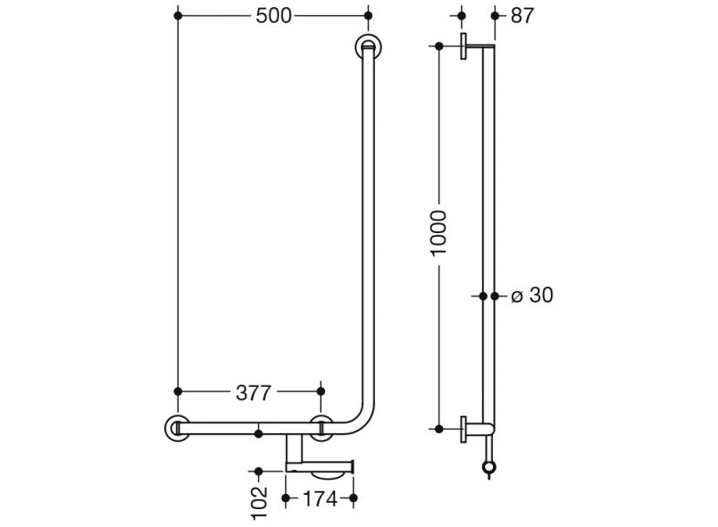 900.22.14640 угловая ручка HEWI System 900 - Вид №1