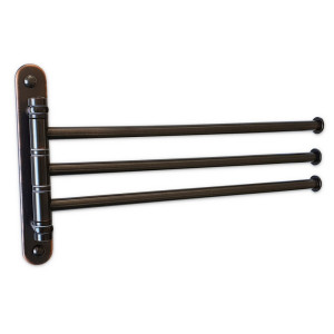 GFmark - Держатель полотенца поворотный большой тройной с двойным креплением под МЕДЬ, код: 98132