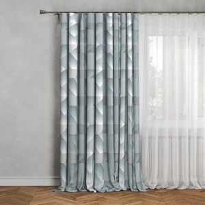 SEASONS Штора димаут Лион с лентой 150x260 см небесно-голубой бархат 88948010