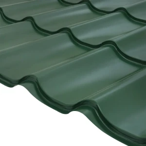 Металлочерепица 0.4 мм 2250x1180 мм RAL 6005 зелёный 12232191 STLM-2178955