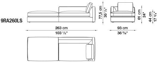 B&B Italia Модульный угловой диван из ткани Richard sun-id-1472345 - Вид №41