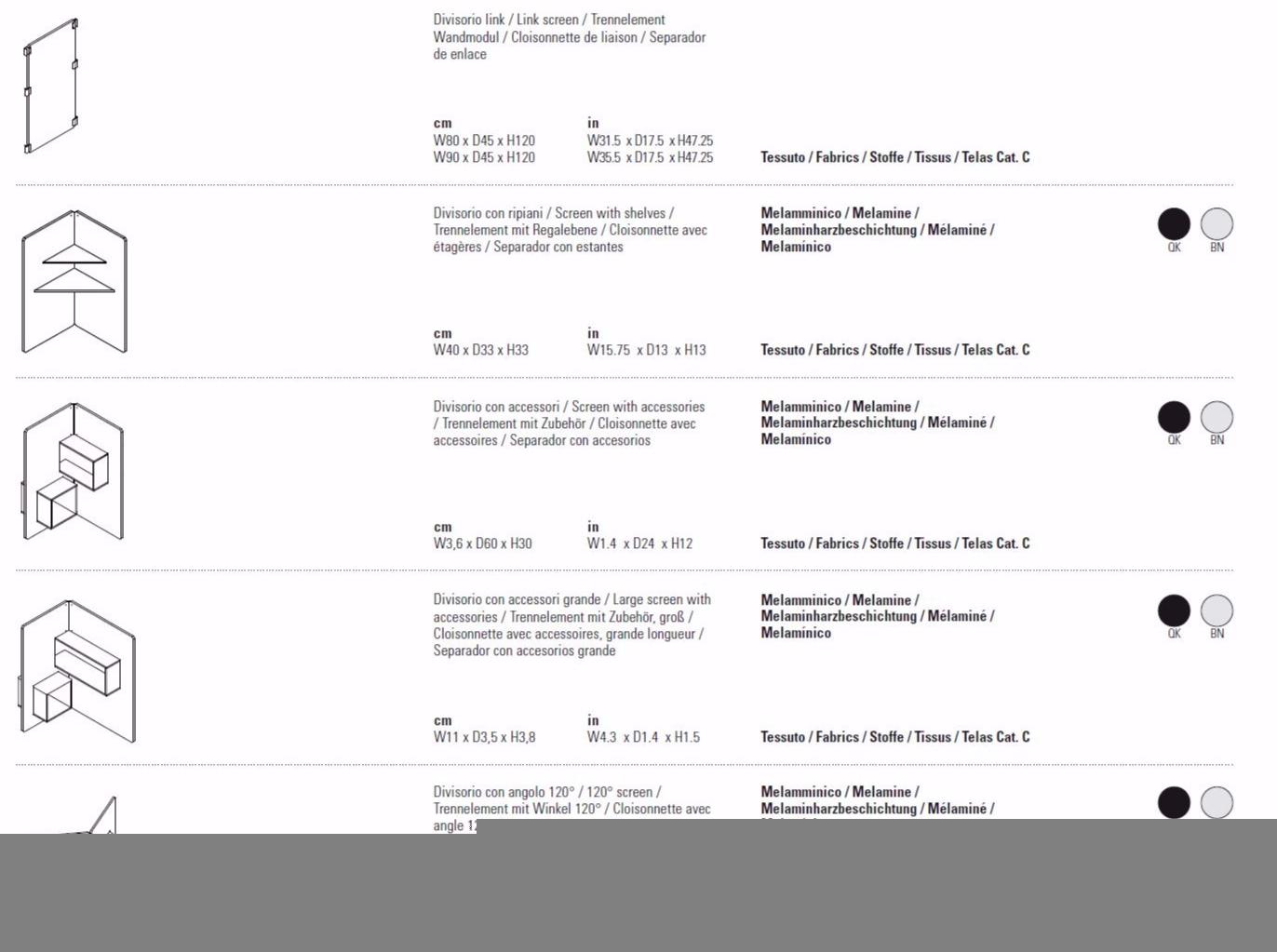 FANTONI Звукопоглощающие модульные офисные перегородки из ткани Hub sun-id-1457128 - Вид №4
