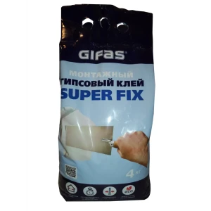 Клей гипсовый монтажный Gifas Super Fix 4 кг