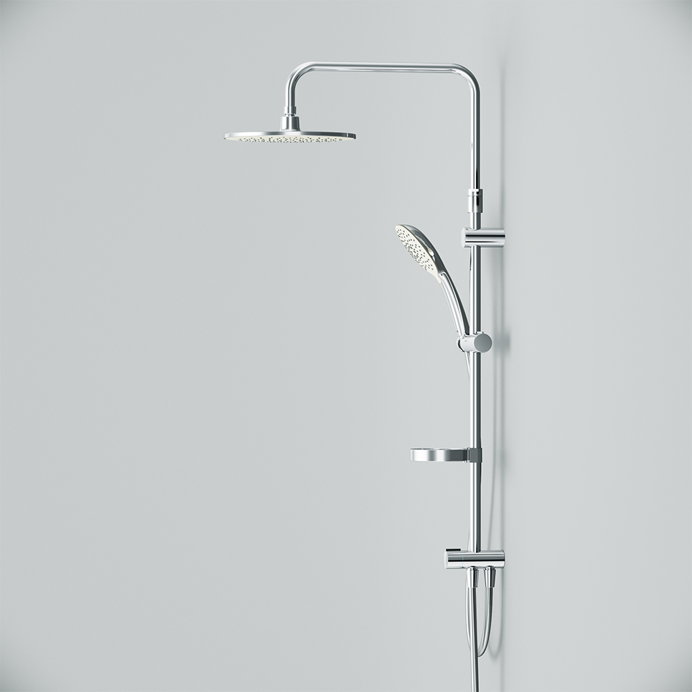 F0770A100 Spirit V2.0 душ.система набор: верхн.душ d 250 мм ручн.душ 3 ф-ции d 120 мм переключате AM.PM Spirit 2.0  - Вид №8