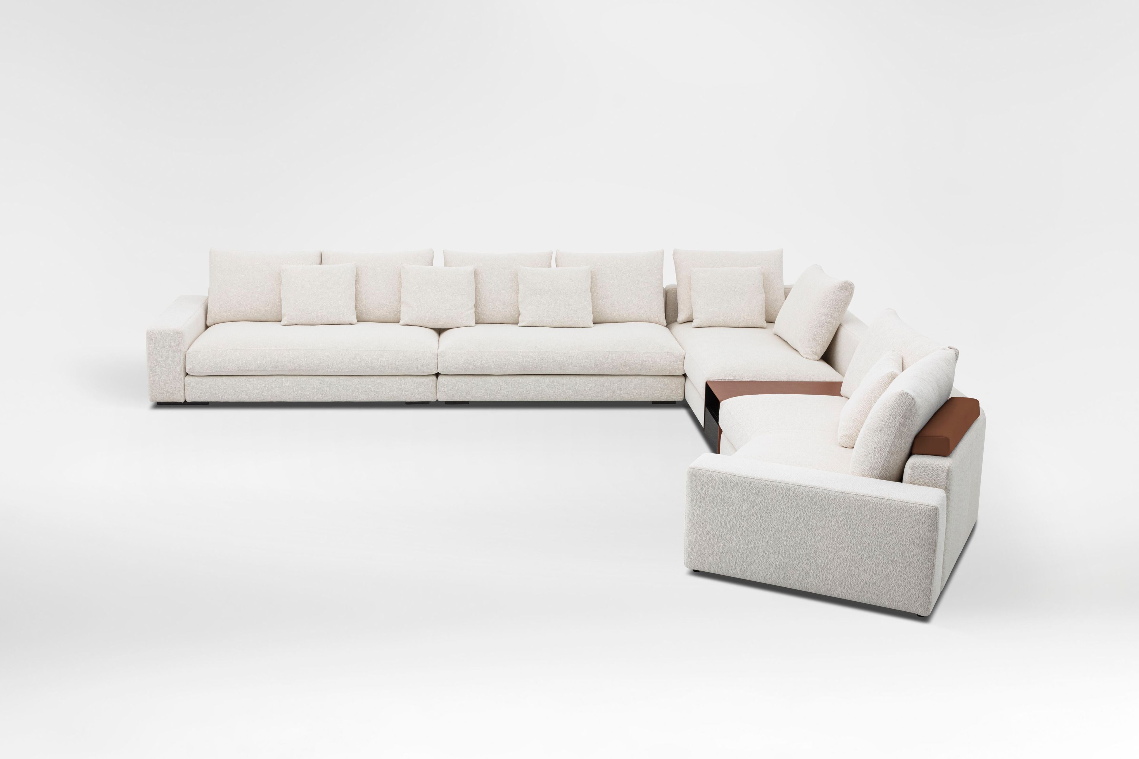 Изогнутый угловой диван из ткани CAMERICH EPIC ARCH-00005071