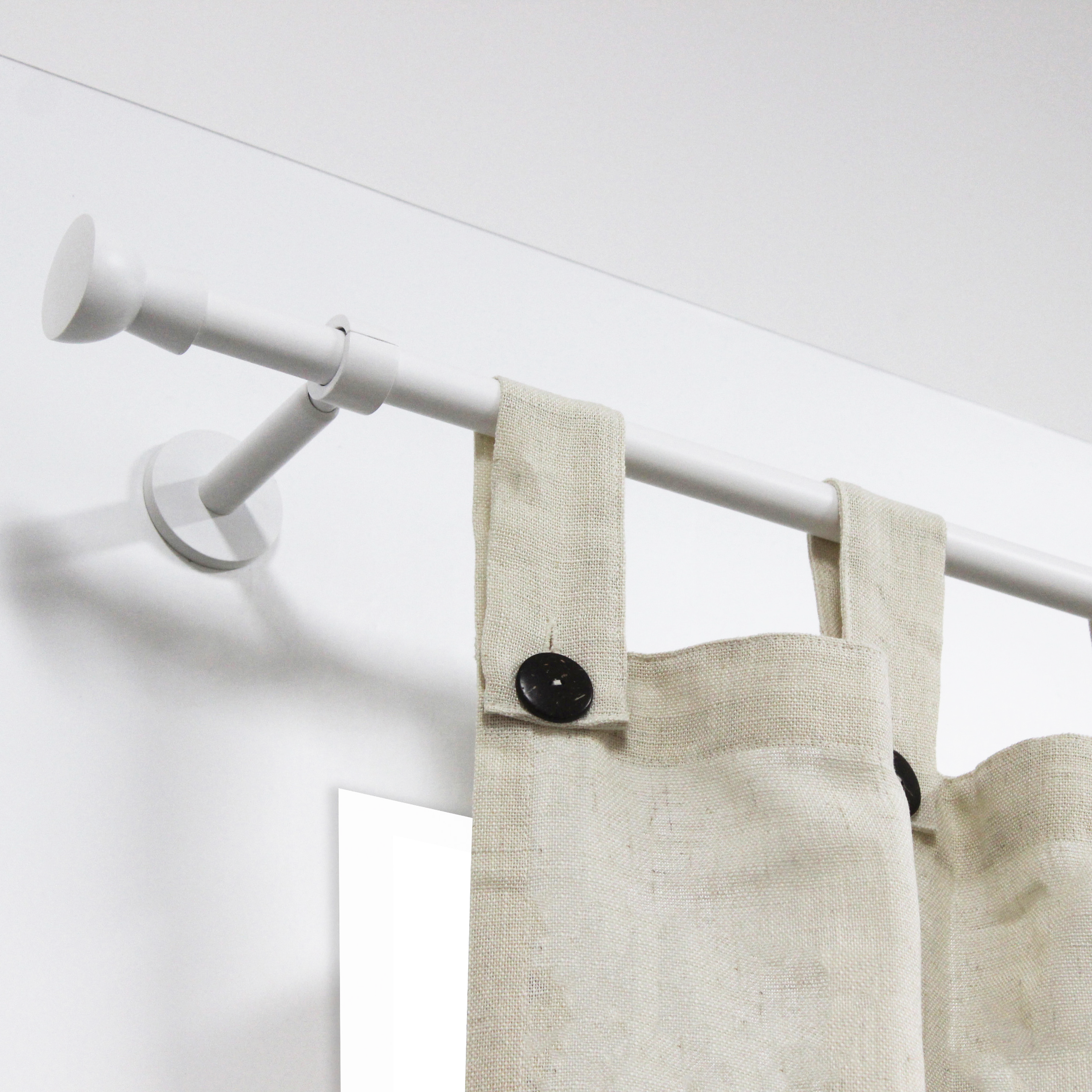 INSPIRE Наконечники «Полушарие» для карнизов — белые матовые, 2 шт 82549304 STLM-0029520 - Вид №4