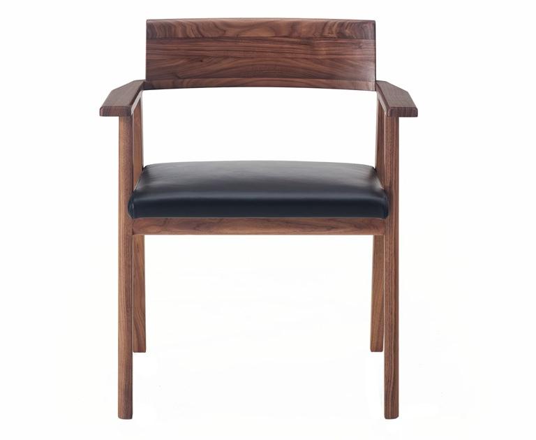 BassamFellows Стул из массива дерева с подлокотниками  Cb-55  - Вид №1