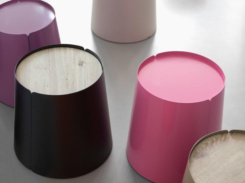 MEMEDESIGN Стол журнальный круглый металлический на колесиках по контракту sun-id-1455543 - Вид №1