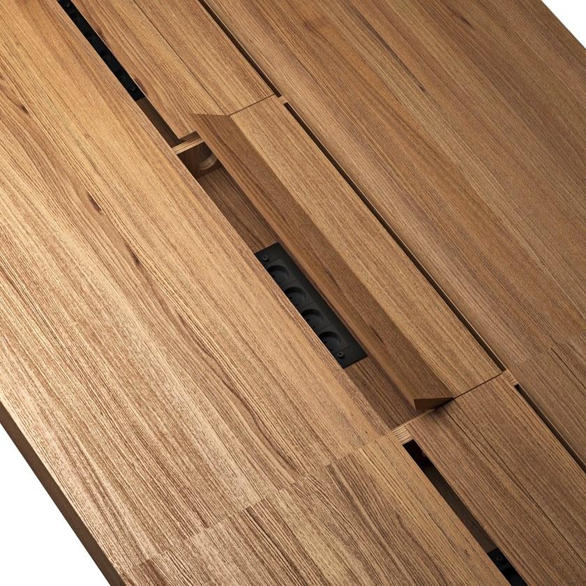 ODESD2 Стол для переговоров из стали и дерева с системой управления кабелями sun-id-1413519 - Вид №9