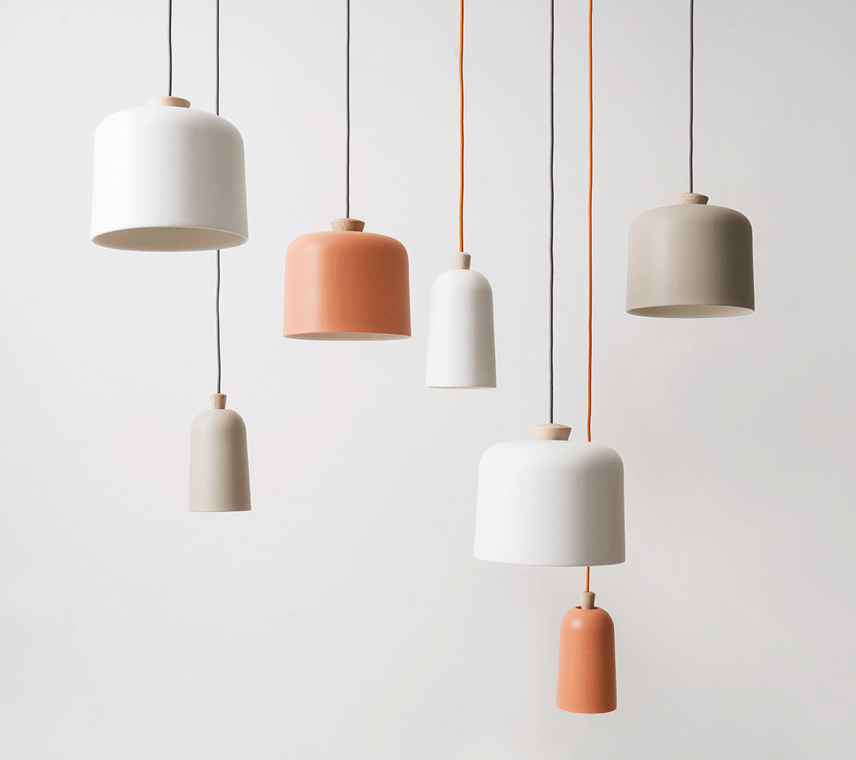 Ex.T Fuse Large Подвесной светильник белый с оранжевым проводом EXFUSEGAR/BI - Вид №3