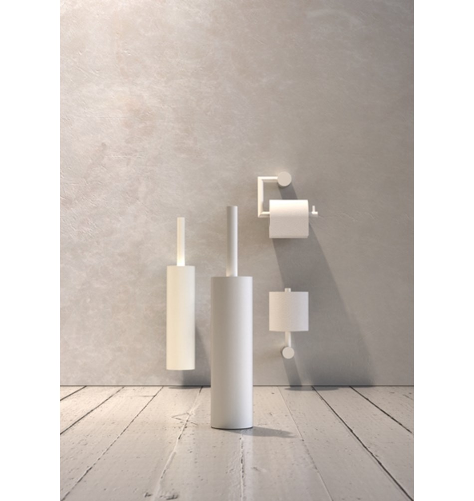 FROST Держатель туалетной бумаги 1 » белый Нержавеющая сталь Белый N1909-W  - Вид №5