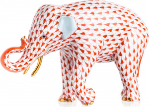 10647907 Herend Фигурка Herend "Азиатский слон" 10,5см Фарфор