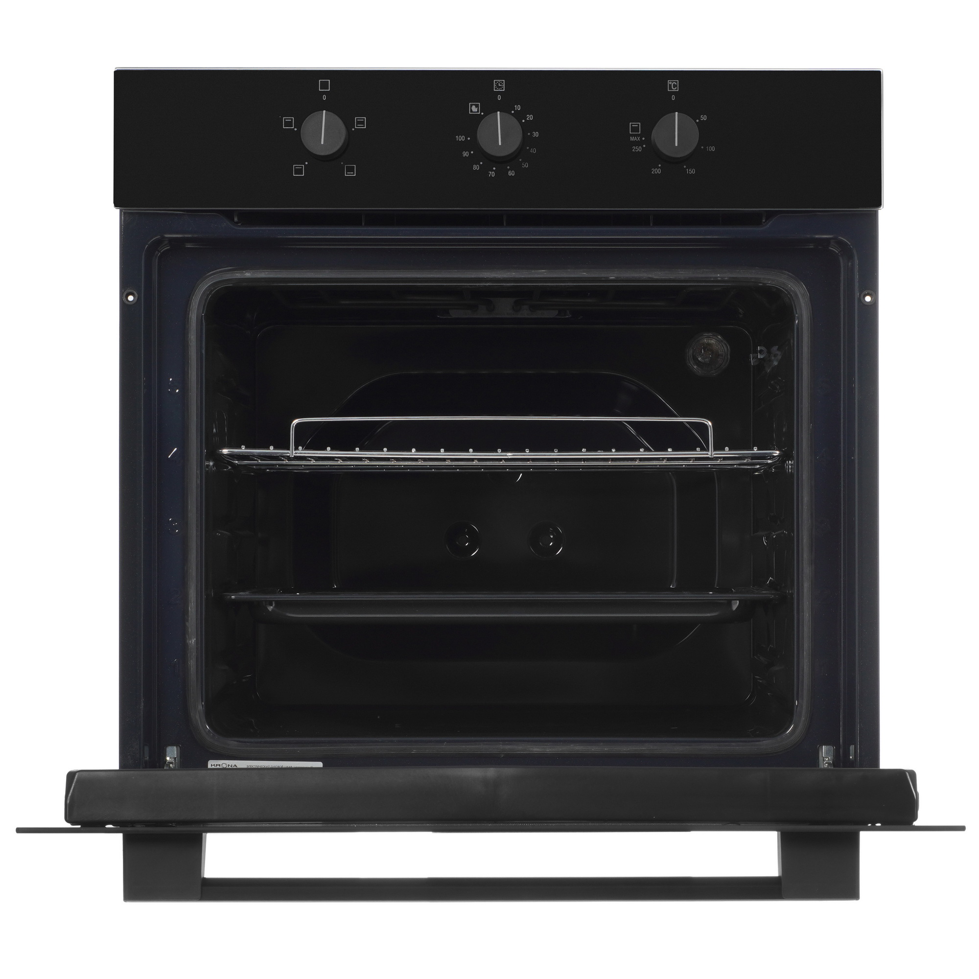 5361661 Электрический духовой шкаф KRONA SERA 60 BL/BL черный KRONA1 STDN-0148601 - Вид №4