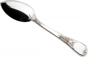 75942 Odiot Ложка десертная 19,5см "Летиция" (серебро 925пр) Серебро 925