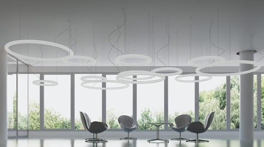 SLIDE Светодиодный подвесной светильник из полиэтилена sun-id-1390262 - Вид №2