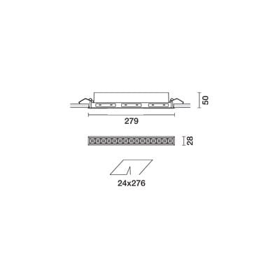Литье под давлением алюминиевый светодиодный светильник для потолков iGuzzini Laser Blade XS ARCH-00042635 - Вид №5