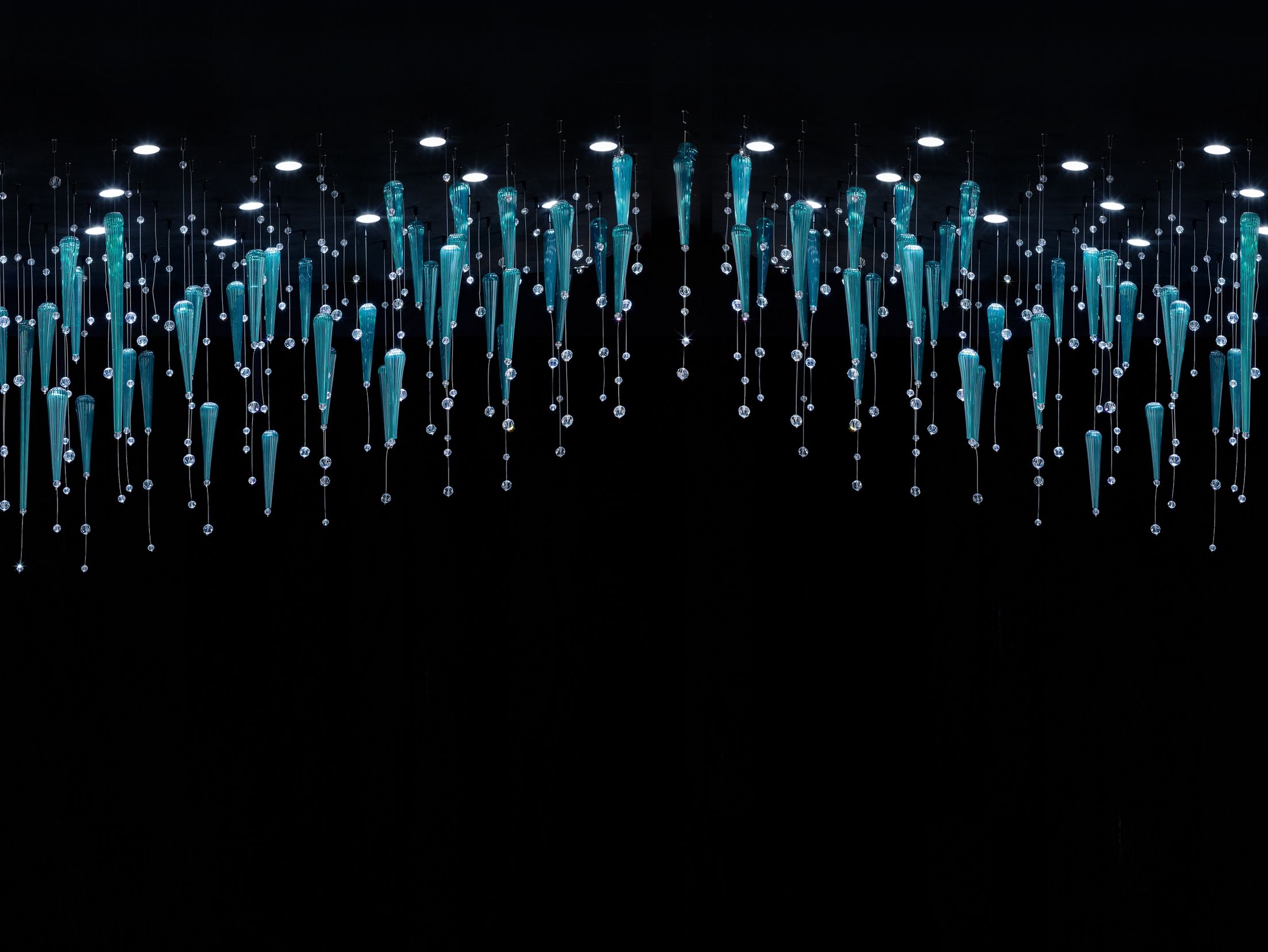 Кристалл светодиодный подвесной светильник Euroluce Lampadari отражения ARCH-00030362