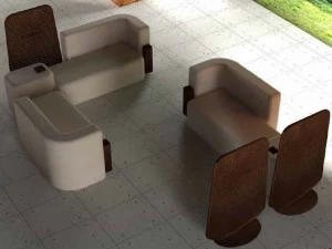 Manufatti Viscio Реконструированная каменная скамья D