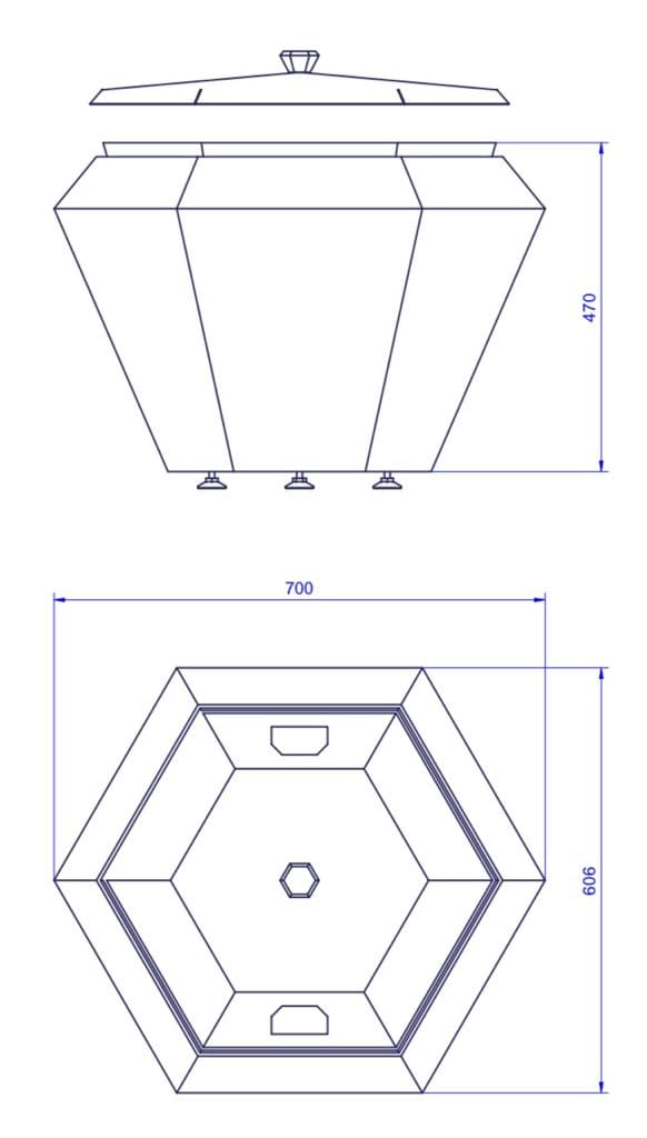 Алюминиевая жаровня DIAMONDFIRE FIAMMA ARCH-00149355 - Вид №7