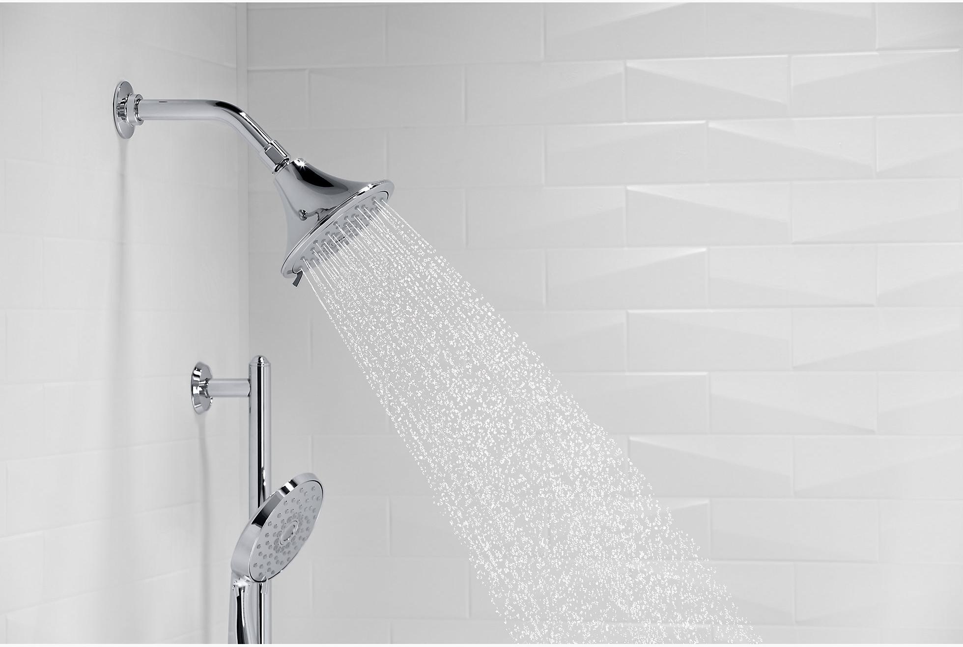 KOHLER Многофункциональная насадка для душа Forté 2,5 галлона в минуту с технологией всасывания воздуха Katalyst K-22169-AF  - Вид №4
